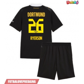 Lacne Dětský Futbalové dres Borussia Dortmund Julian Ryerson #26 2026-27 Krátky Rukáv - Preč (+ trenírky)